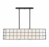 Hayden 5 Lights Black Linear Chandelier (1-8500-5-89)