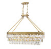 Windham 8-Light Linear Chandelier in Warm Brass (1-8702-8-322)