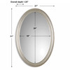 Franklin Oval Silver Mirror (08601 P)