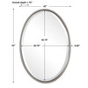Uttermost Sherise Brushed Nickel Oval Mirror (01102 B)