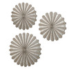 Daisies Mirrored Circular Wall Decor, S/3 (04276)