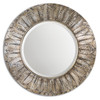Foliage Round Silver Leaf Mirror (07065)