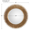 Marlo Round Gold Mirror (08137)