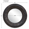 Corral Round Wood Mirror (08166)