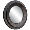 Corral Round Wood Mirror (08166)