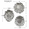 Silver Flowers Wall Art, Set/3 (08503)
