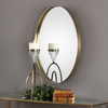 Pursley Brass Oval Mirror (09353)