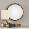 Sturdivant Antiqued Gold Round Mirror (09372)