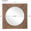 Uma Wooden Square Mirror (09689)