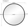 Belham Round Iron Mirror (09692)