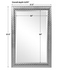 Caldera Textured Gray Mirror (09725)