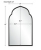 Kenitra Black Arch Mirror (09746)