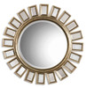 Cyrus Round Silver Mirror (14076 B)