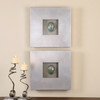 Abalone Shells Silver Wall Art, S/2 (14544)
