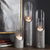 Karter Iron & Glass Candleholders Set/3 (17518)
