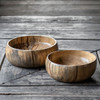 Tamarind Wood Bowls, S/2 (17727)