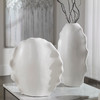 Ruffled Feathers Modern White Vases, S/2 (17963)