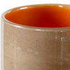Tangelo Beige Orange Vases, S/2 (17976)