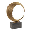 Saanvi Curved Gold Rods Sculpture (18576)