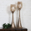 Badal Antiqued Gold Candleholders Set/2 (18848)