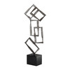 Talal Brushed Nickel Sculpture (18922)