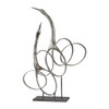 Admiration Silver Bird Sculpture (18944)