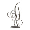 Admiration Silver Bird Sculpture (18944)