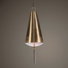 Nador 1 Light Brass Pendant (21521)