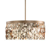 Tillie 3 Light Textured Gold Pendant (22064)