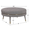Blake Modern Taupe Ottoman (23524)