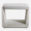 Uttermost Cabana White Small Bench (23581)