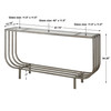 Arlice Bright Silver Console Table (24764)
