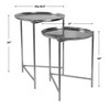 Burnett Nickel Nesting Tables, S/2 (25150)