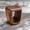 Loophole Wooden Accent Stool (25457)
