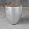 Gannett Silver Wood End Table (25479)
