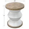 Spool Geometric Side Table (25488)