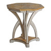 Ranen Aged White Side Table (25623)