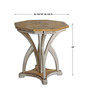 Ranen Aged White Side Table (25623)