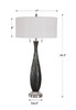 Jothan Frosted Black Table Lamp (26373)