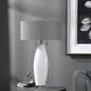 Laurie White Ceramic Table Lamp (26409)