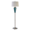 Almanzora Blue Glass Floor Lamp (28101)