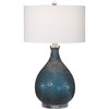 Eline Blue Glass Table Lamp (28209-1)