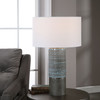 Prova Gray Textured Table Lamp (28372)