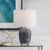 Transpose Satin Black Table Lamp (28444-1)