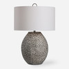 Uttermost Cyprien Gray White Table Lamp (28448-1)