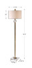 Uttermost Mesita Brass Floor Lamp (28635-1)