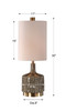 Darrin Gray Table Lamp (29682-1)