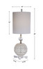 Mazarine Open Ceramic Buffet Lamp (29741-1)