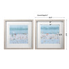 Sea Glass Sandbar Framed Prints, Set/2 (33695)