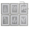 Moonlight Ferns Framed Art, S/6 (41394)